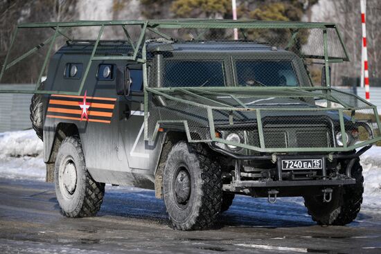Russia National Guard Cadets Training