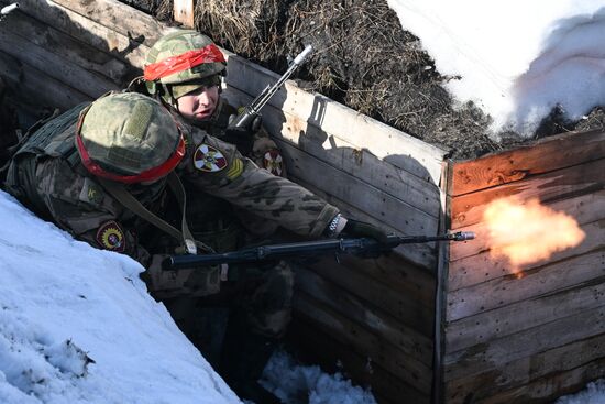 Russia National Guard Cadets Training