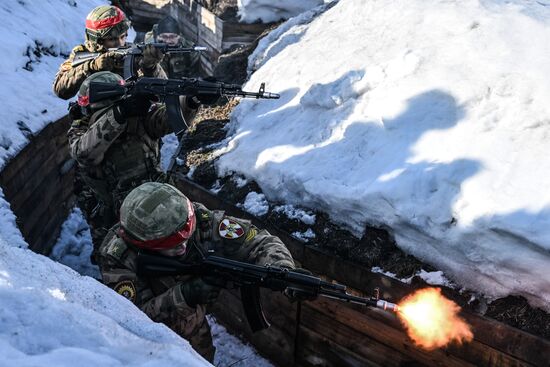 Russia National Guard Cadets Training