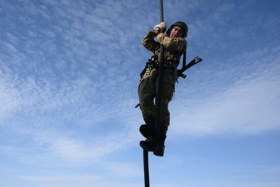 Russia National Guard Cadets Training