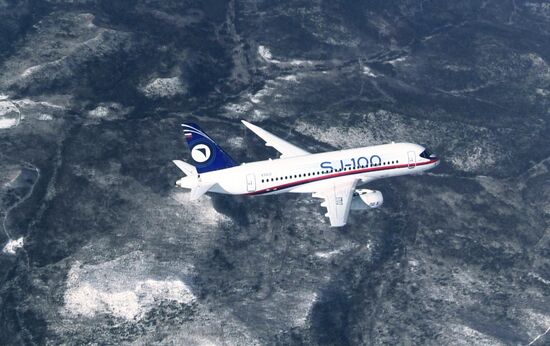 Russia New SSJ Passenger Jet Tests