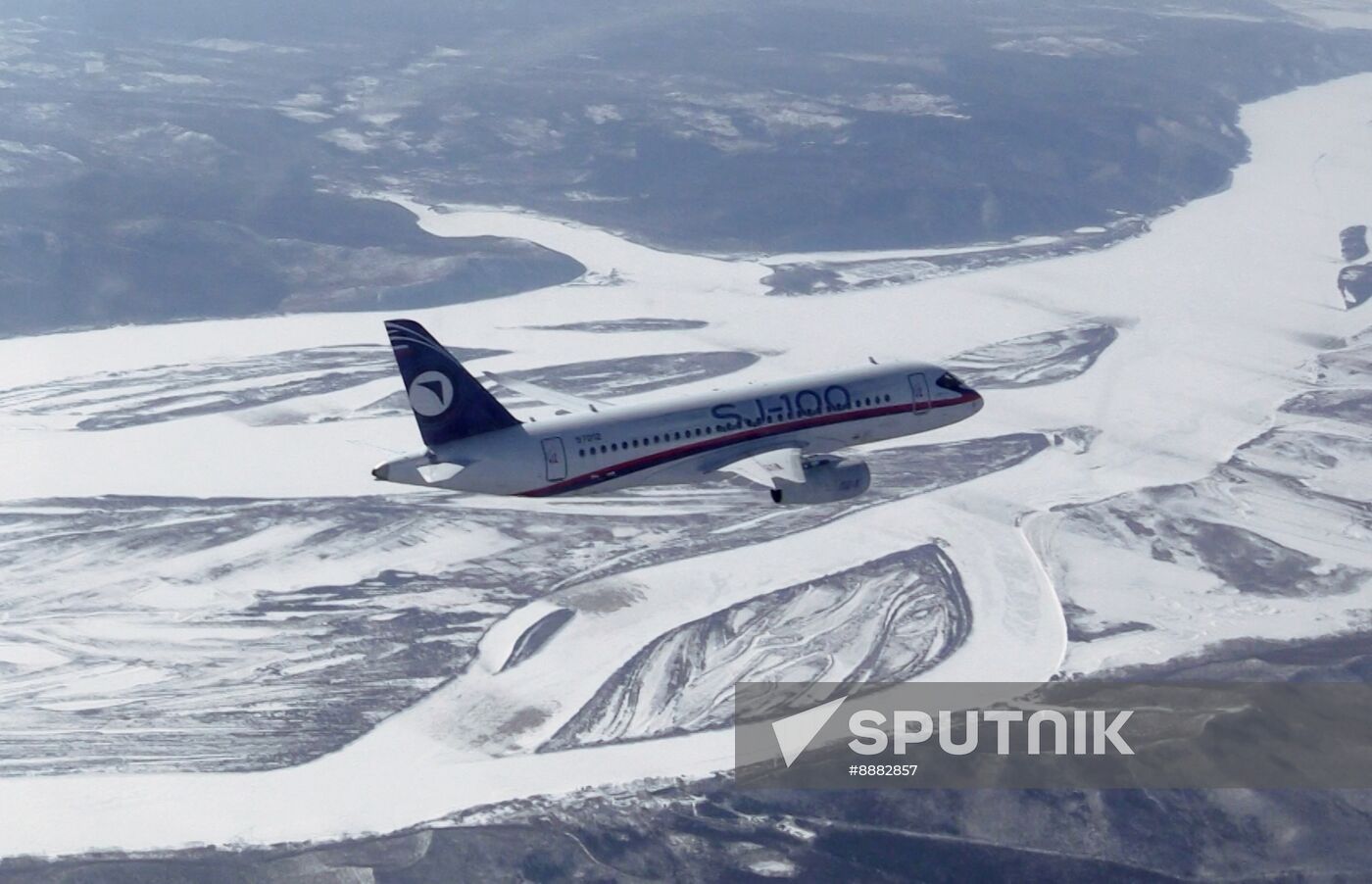 Russia New SSJ Passenger Jet Tests
