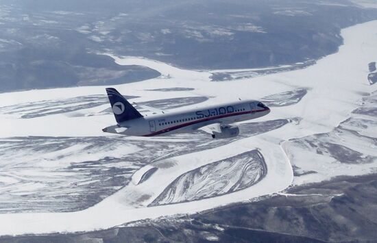 Russia New SSJ Passenger Jet Tests