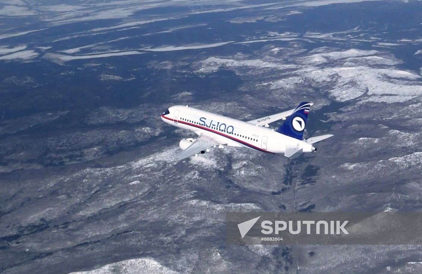 Russia New SSJ Passenger Jet Tests