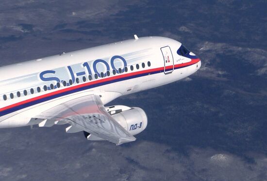 Russia New SSJ Passenger Jet Tests