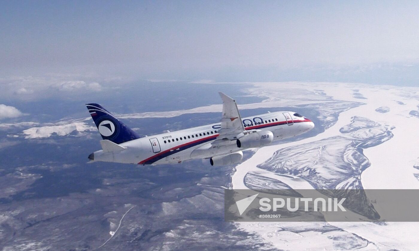 Russia New SSJ Passenger Jet Tests