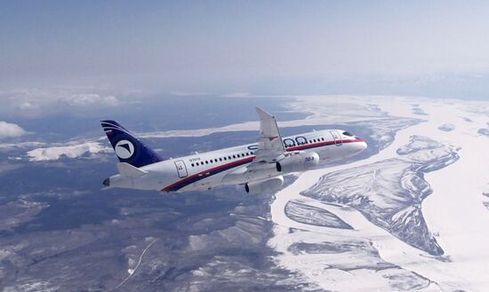 Russia New SSJ Passenger Jet Tests