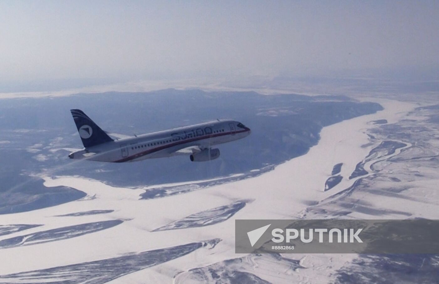 Russia New SSJ Passenger Jet Tests
