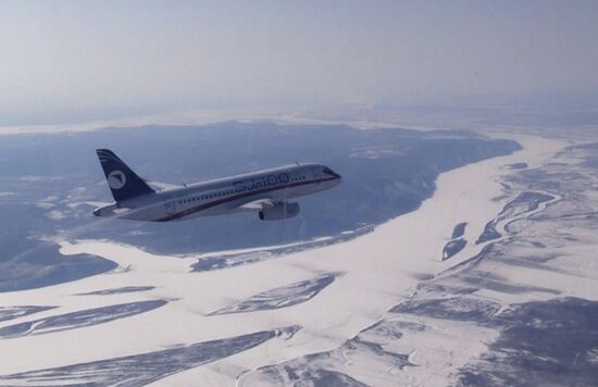 Russia New SSJ Passenger Jet Tests