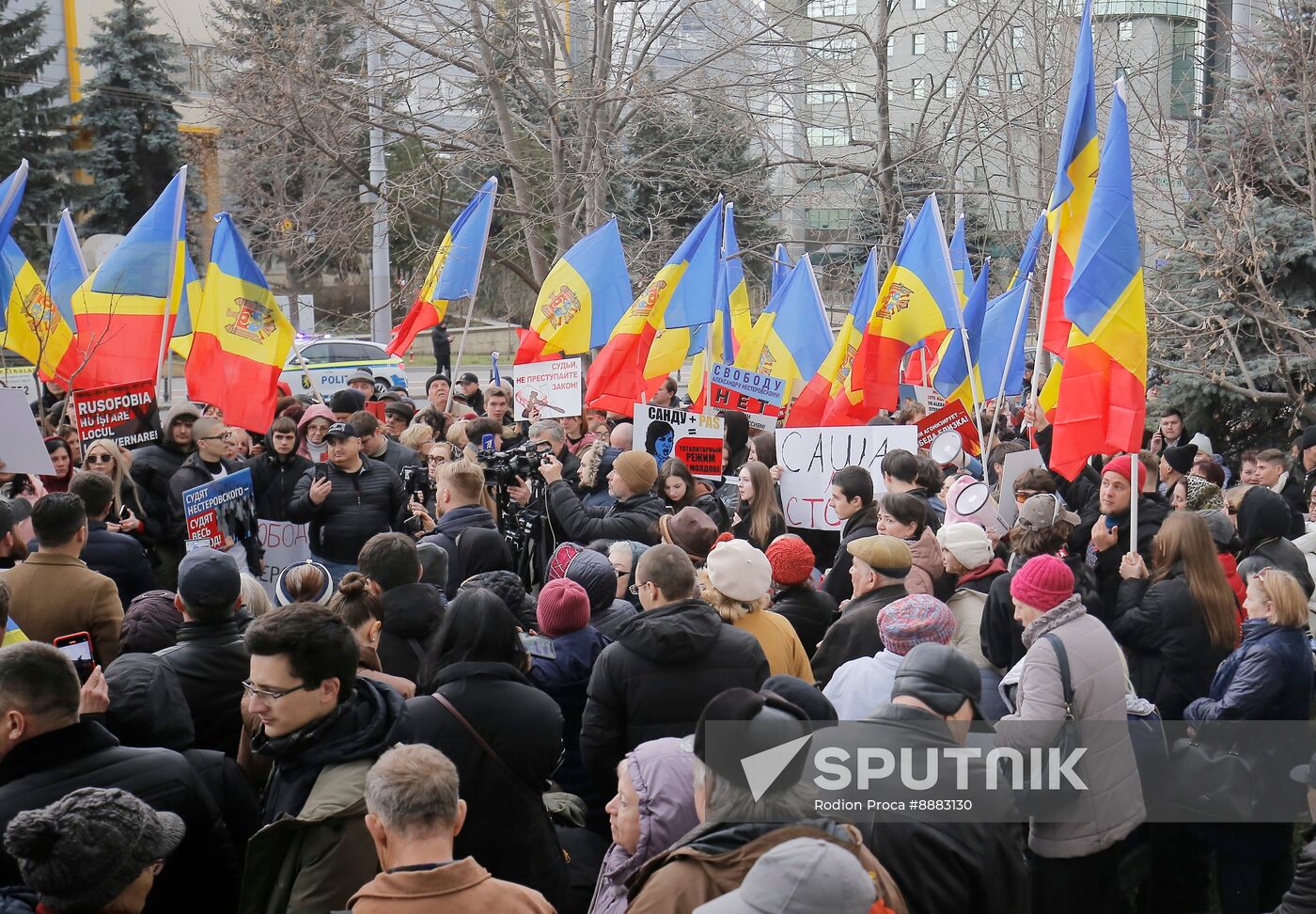 Moldova Opposition Politician Court Rally