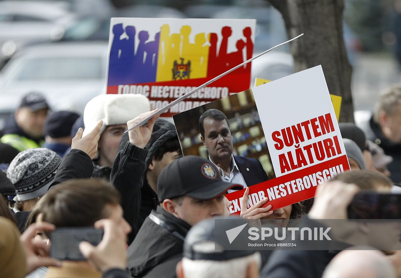 Moldova Opposition Politician Court Rally
