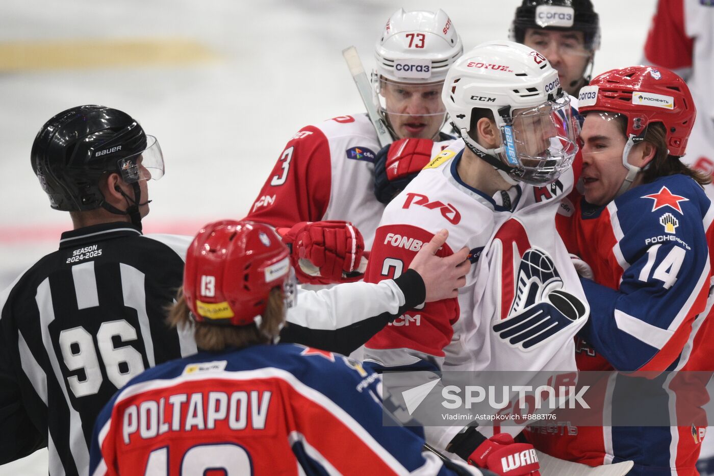 Russia Ice Hockey Kontinenal League CSKA - Lokomotiv