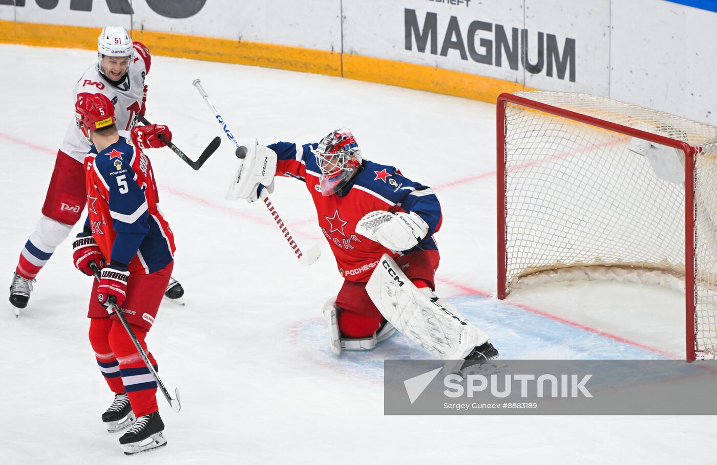 Russia Ice Hockey Kontinenal League CSKA - Lokomotiv