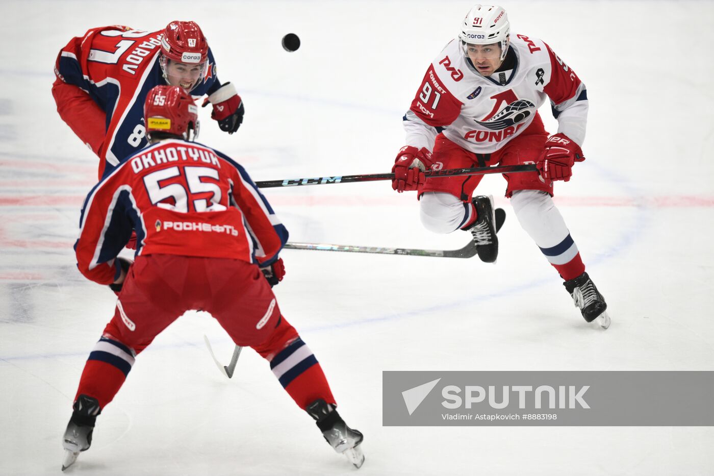 Russia Ice Hockey Kontinenal League CSKA - Lokomotiv