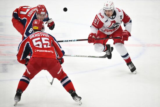 Russia Ice Hockey Kontinenal League CSKA - Lokomotiv