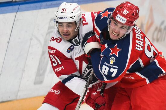 Russia Ice Hockey Kontinenal League CSKA - Lokomotiv