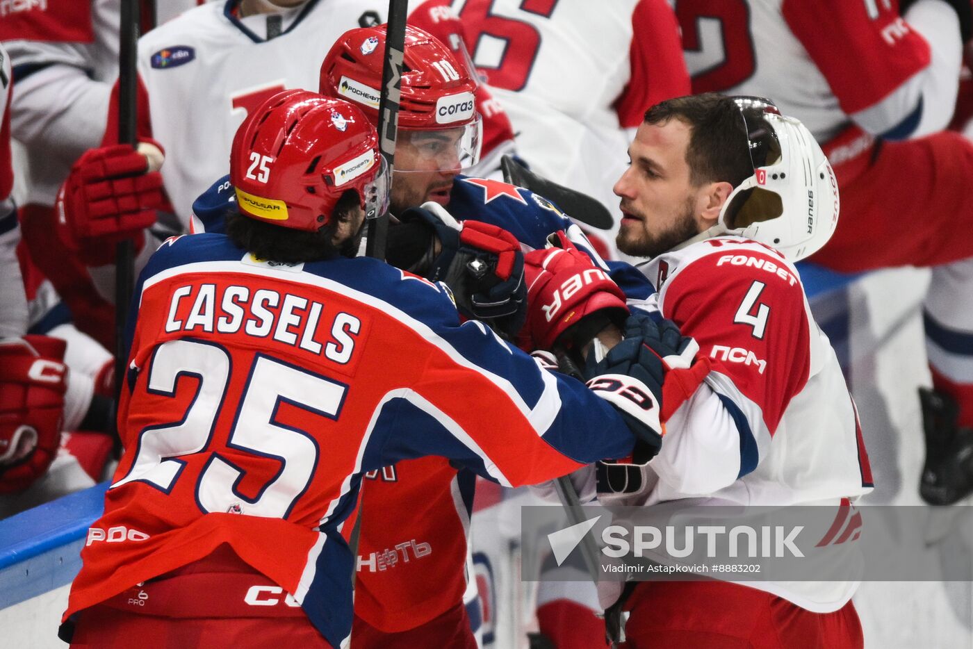 Russia Ice Hockey Kontinenal League CSKA - Lokomotiv