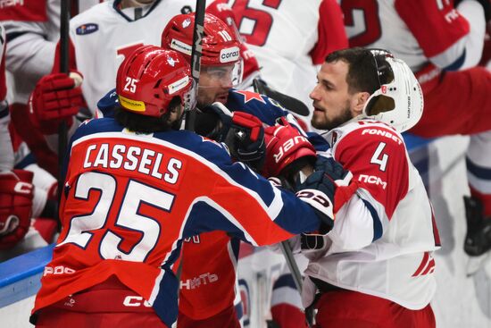 Russia Ice Hockey Kontinenal League CSKA - Lokomotiv