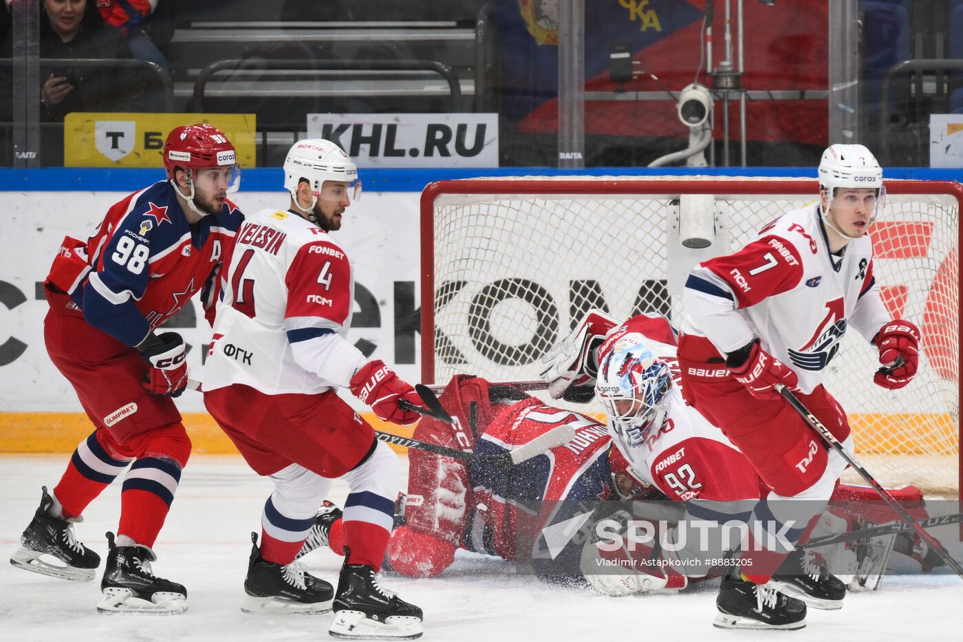 Russia Ice Hockey Kontinenal League CSKA - Lokomotiv