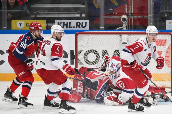 Russia Ice Hockey Kontinenal League CSKA - Lokomotiv