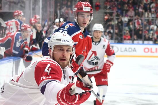 Russia Ice Hockey Kontinenal League CSKA - Lokomotiv