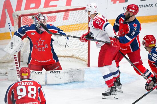 Russia Ice Hockey Kontinenal League CSKA - Lokomotiv