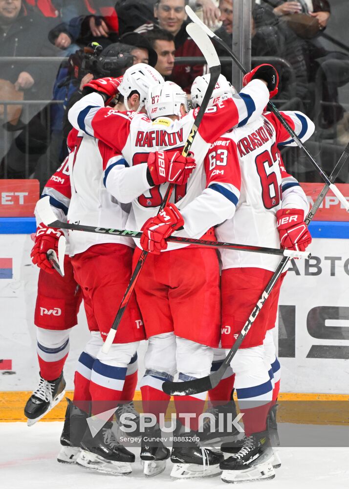 Russia Ice Hockey Kontinenal League CSKA - Lokomotiv