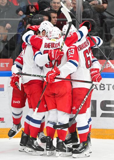Russia Ice Hockey Kontinenal League CSKA - Lokomotiv