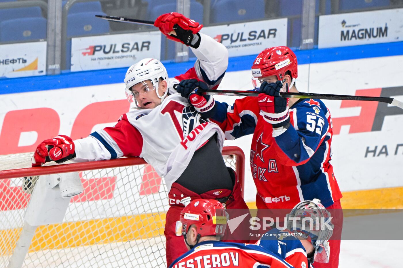 Russia Ice Hockey Kontinenal League CSKA - Lokomotiv