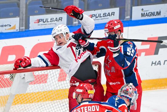 Russia Ice Hockey Kontinenal League CSKA - Lokomotiv