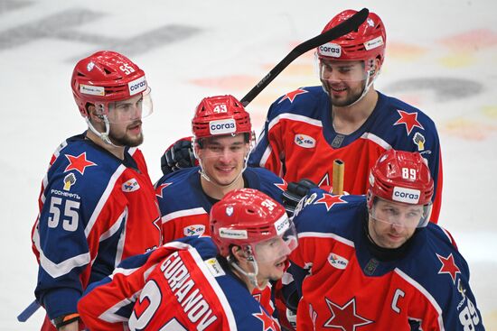 Russia Ice Hockey Kontinenal League CSKA - Lokomotiv