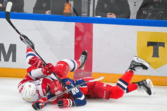 Russia Ice Hockey Kontinenal League CSKA - Lokomotiv