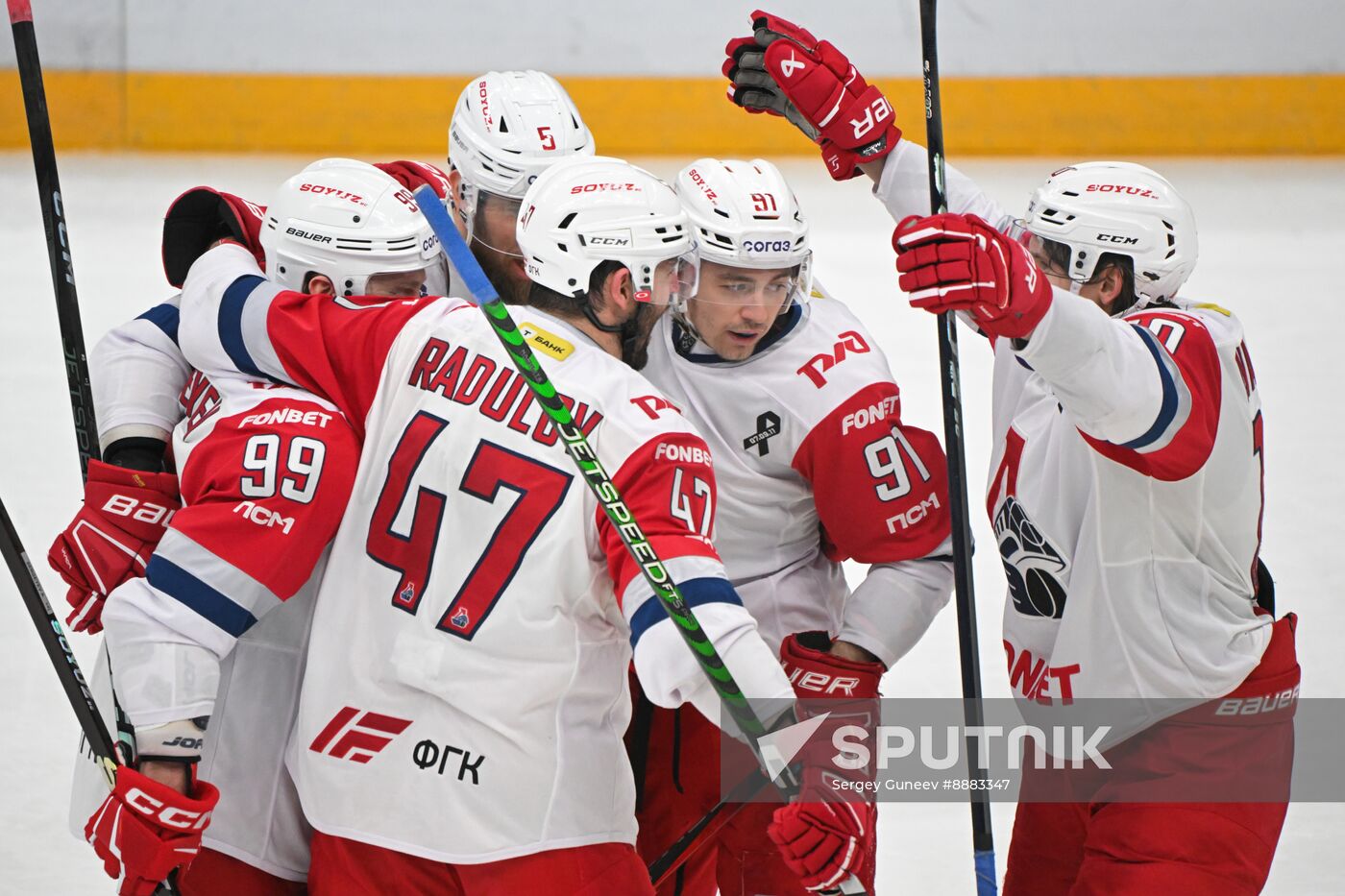 Russia Ice Hockey Kontinenal League CSKA - Lokomotiv