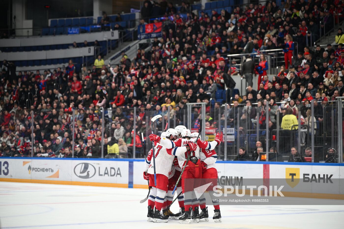 Russia Ice Hockey Kontinenal League CSKA - Lokomotiv