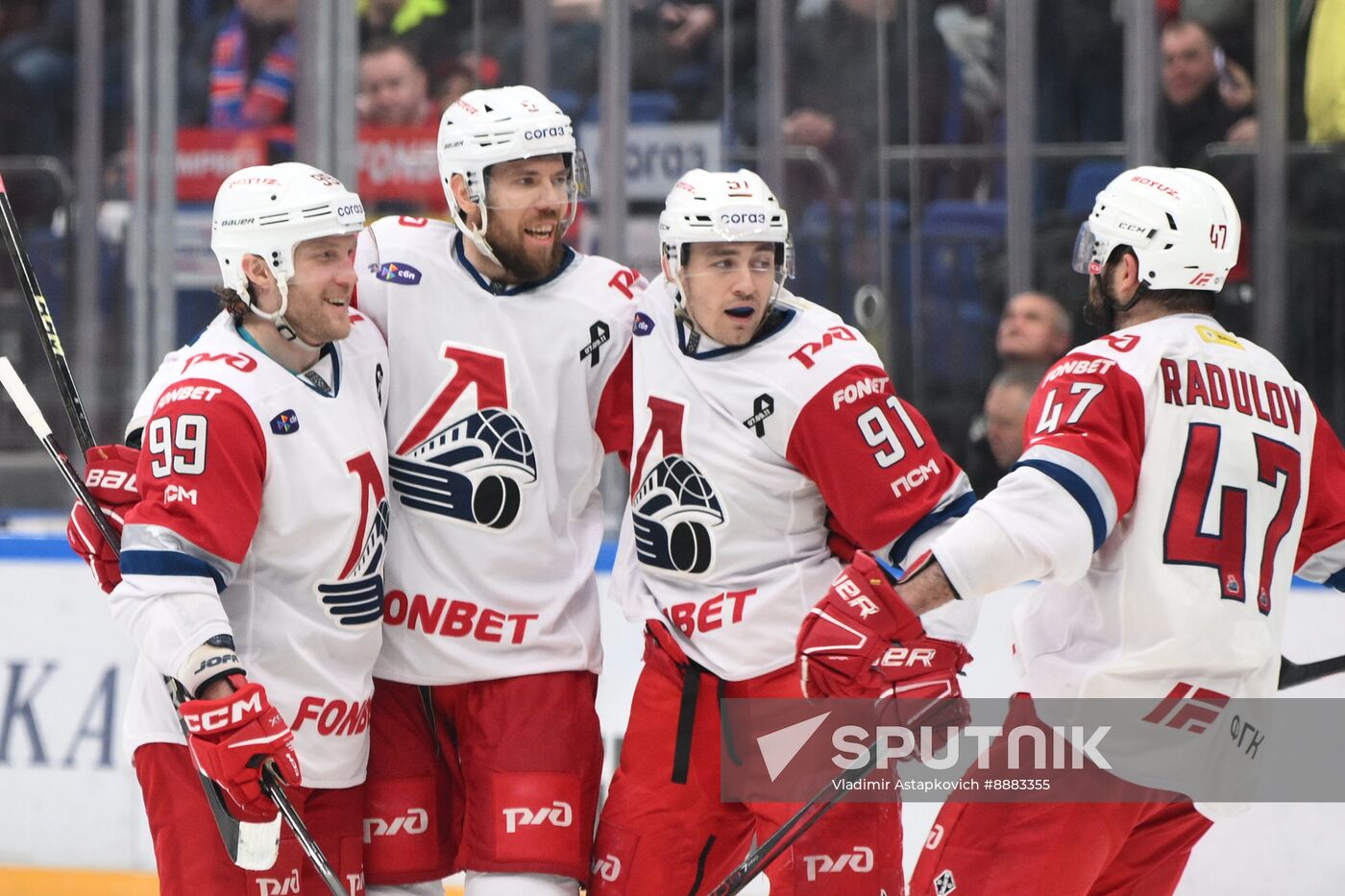 Russia Ice Hockey Kontinenal League CSKA - Lokomotiv