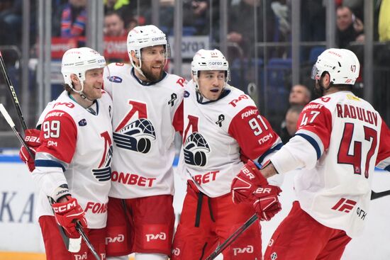 Russia Ice Hockey Kontinenal League CSKA - Lokomotiv