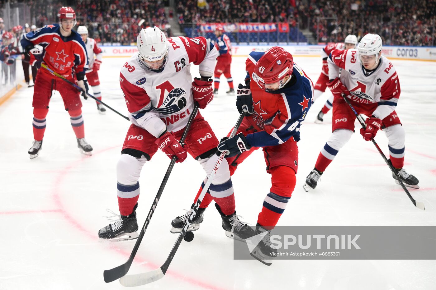 Russia Ice Hockey Kontinenal League CSKA - Lokomotiv