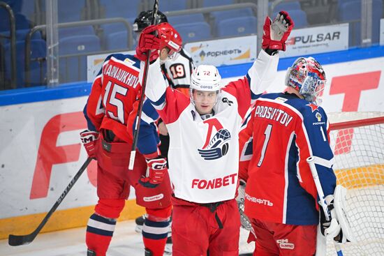 Russia Ice Hockey Kontinenal League CSKA - Lokomotiv