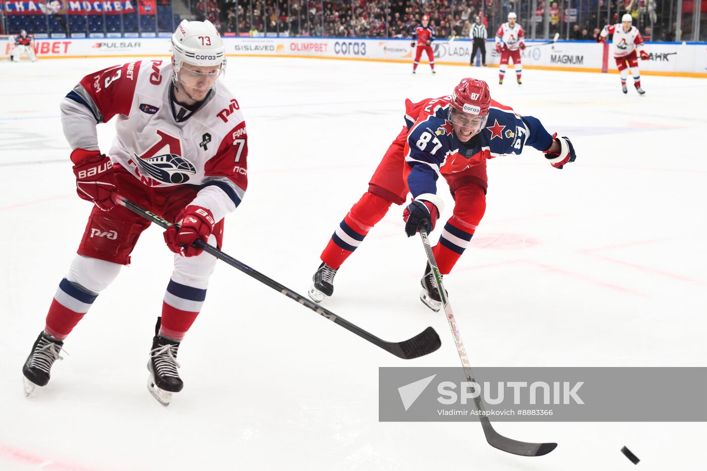 Russia Ice Hockey Kontinenal League CSKA - Lokomotiv