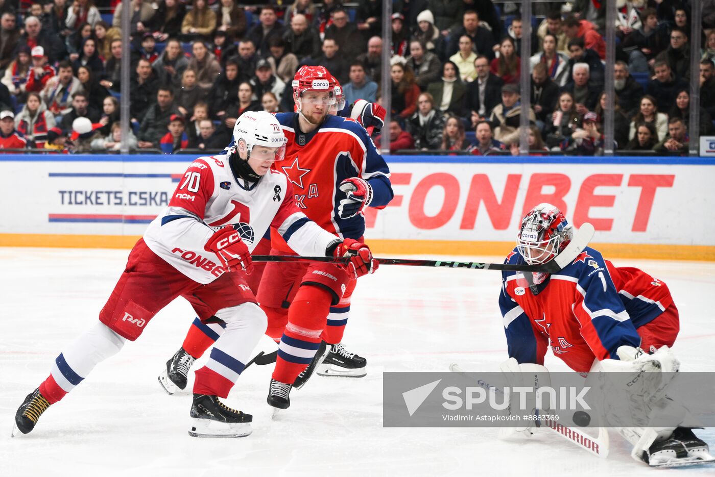Russia Ice Hockey Kontinenal League CSKA - Lokomotiv