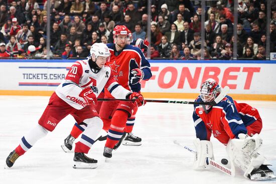 Russia Ice Hockey Kontinenal League CSKA - Lokomotiv