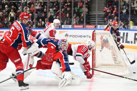 Russia Ice Hockey Kontinenal League CSKA - Lokomotiv