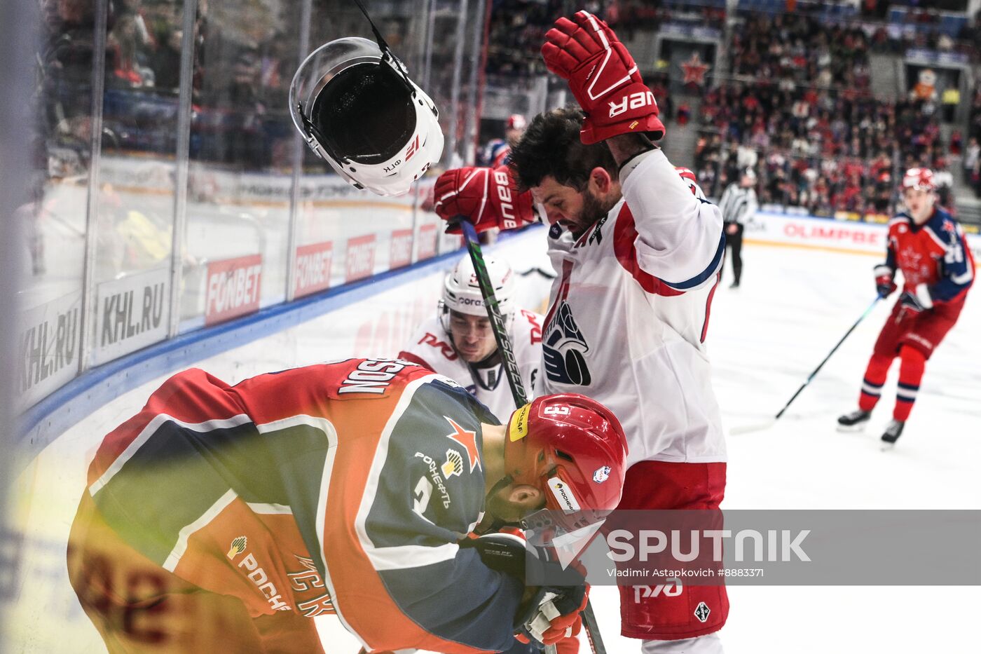 Russia Ice Hockey Kontinenal League CSKA - Lokomotiv
