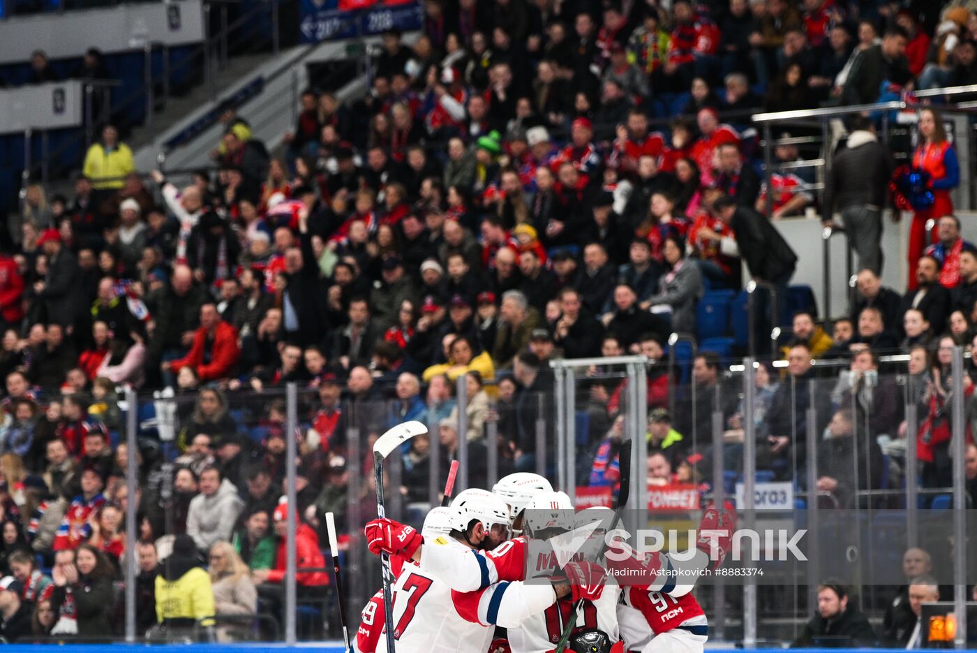 Russia Ice Hockey Kontinenal League CSKA - Lokomotiv