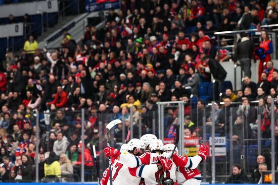 Russia Ice Hockey Kontinenal League CSKA - Lokomotiv