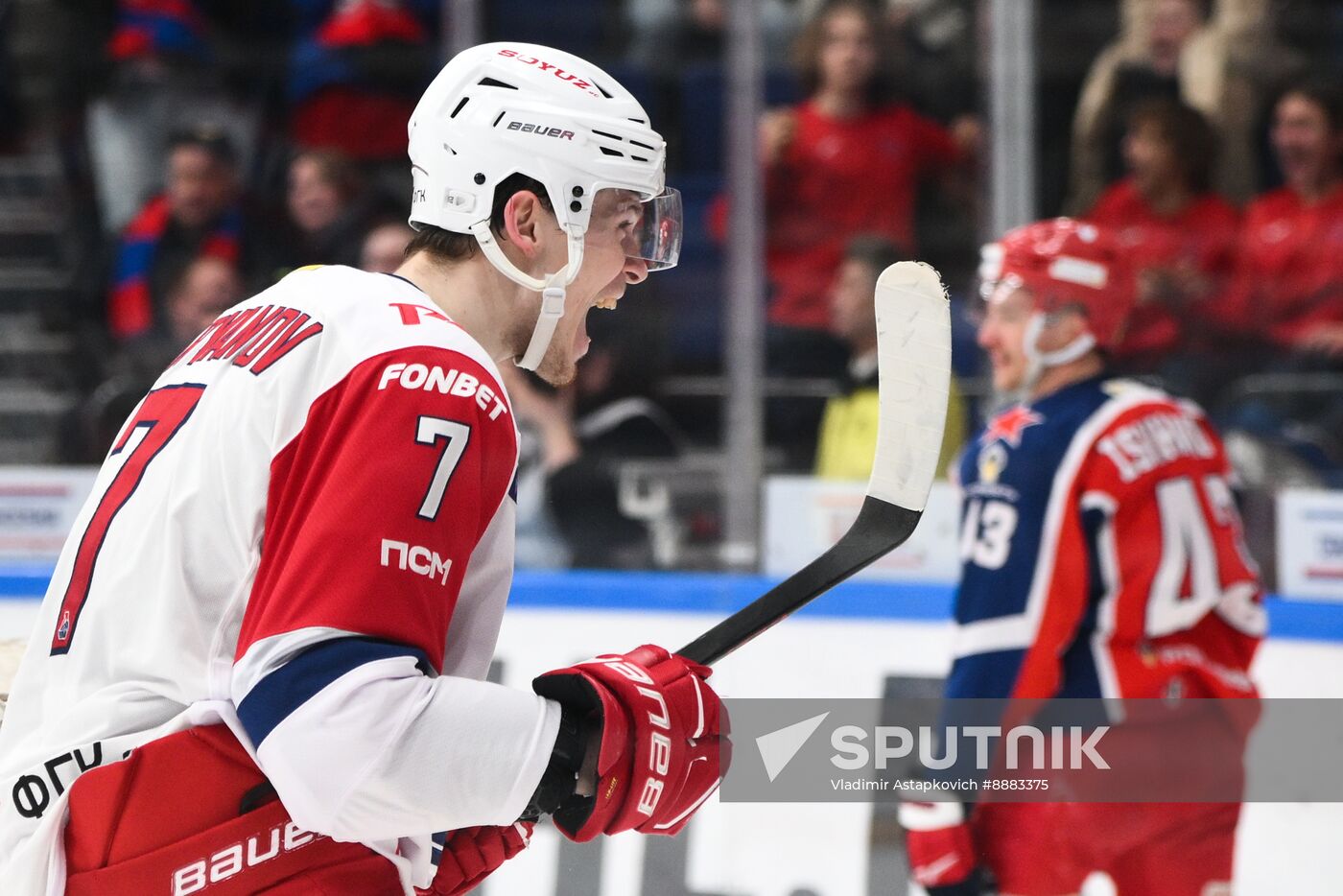 Russia Ice Hockey Kontinenal League CSKA - Lokomotiv