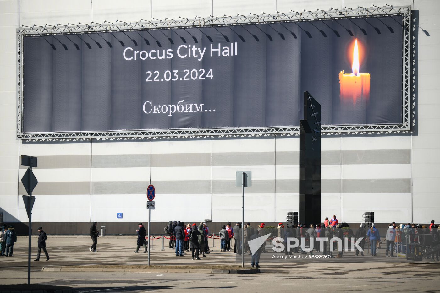 Russia Concert Hall Terrorist Attack Memorial