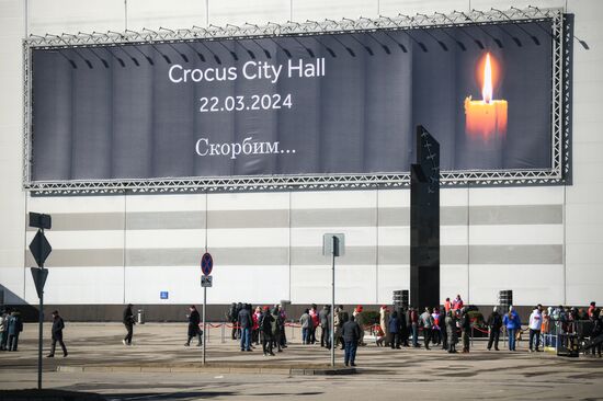 Russia Concert Hall Terrorist Attack Memorial