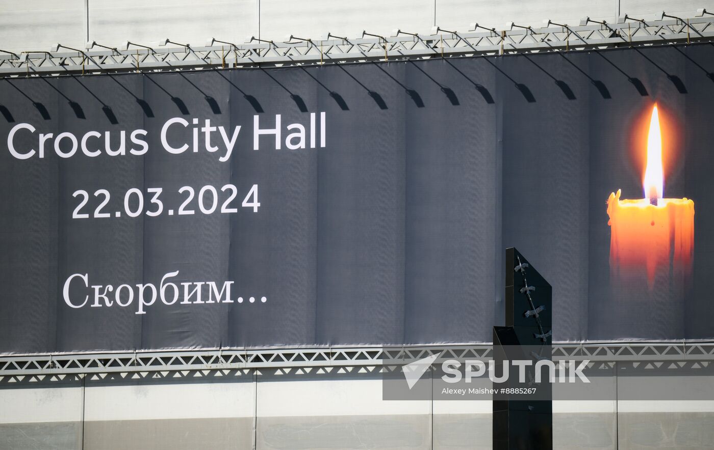 Russia Concert Hall Terrorist Attack Memorial