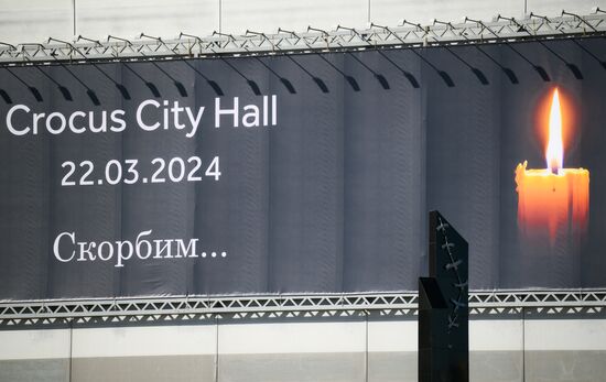 Russia Concert Hall Terrorist Attack Memorial